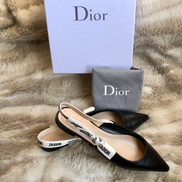 Dior Shoes - Dior J’adior slingback flats Lambskin pointed toe